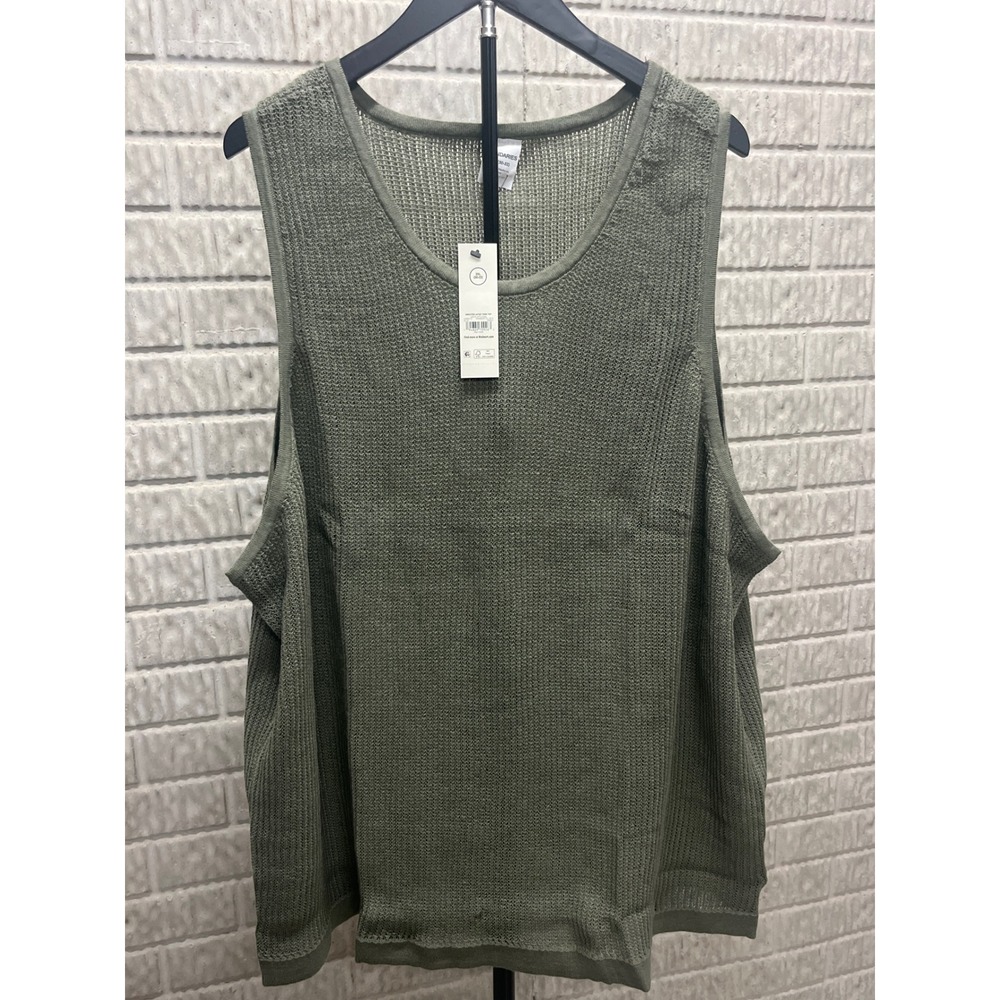 No Boundaries Mens Green Artichoke Sweater Layer Tank Top 2XL 50-52 WMNBS2FY25_0